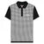Front - Lambretta Mens Gingham All-Over Print Big & Tall Polo Shirt