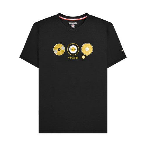 Front - Lambretta Mens Vinyl Big & Tall T-Shirt