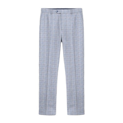 Front - Lambretta Mens George Pow Check Suit Trousers