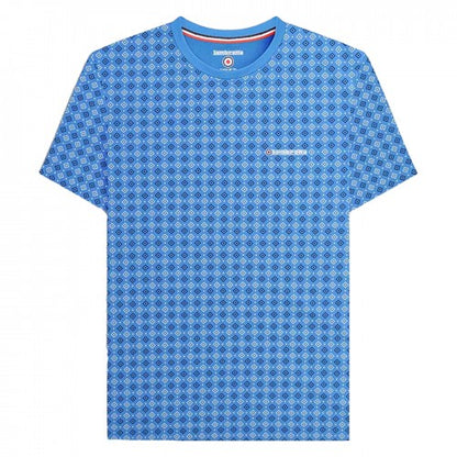 Front - Lambretta Mens SS24 Geometric All-Over Print T-Shirt