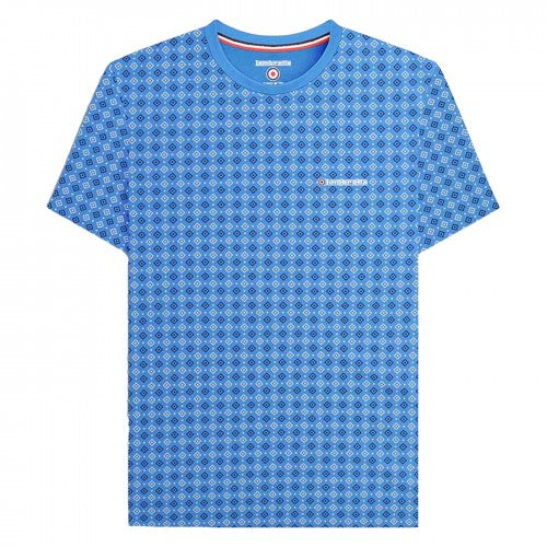 Front - Lambretta Mens SS24 Geometric All-Over Print T-Shirt