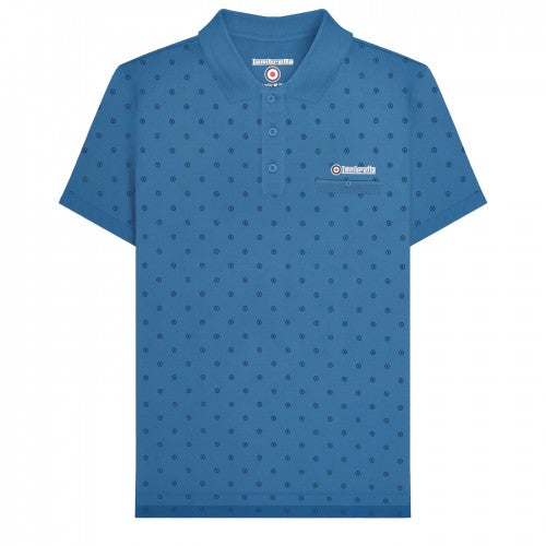 Front - Lambretta Mens Premium AW24 Target Polo Shirt