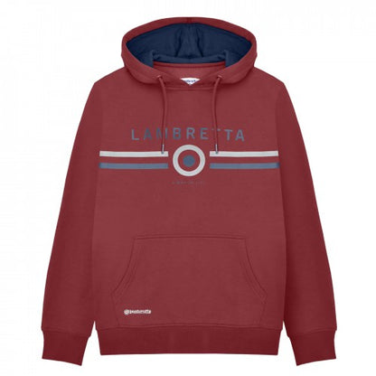 Front - Lambretta Mens AW24 Contrast Target Hoodie
