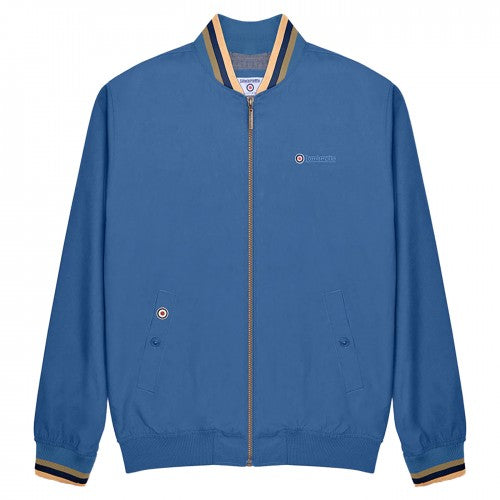 Khaki Green-Gold-White - Front - Lambretta Mens Monkey Triple Tipped Jacket