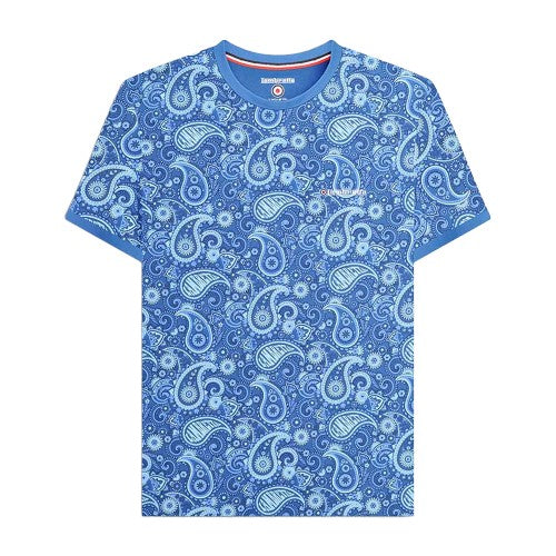 Front - Lambretta Mens SS25 Paisley T-Shirt