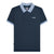 Front - Lambretta Mens SS25 Gingham Big & Tall Polo Shirt