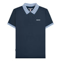 Front - Lambretta Mens SS25 Gingham Big & Tall Polo Shirt