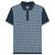 Front - Lambretta Mens SS25 Houndstooth Big & Tall Polo Shirt
