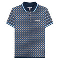 Front - Lambretta Mens SS25 Geometric Big & Tall Polo Shirt