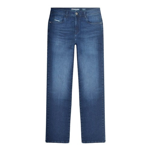 Front - Lambretta Mens Chester Straight Jeans