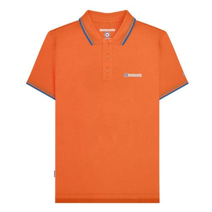Front - Lambretta Mens Twin Tip Polo Shirt