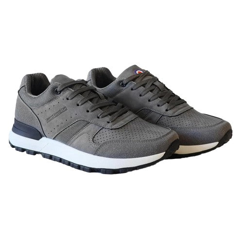 Black-Charcoal - Front - Lambretta Unisex Adult Echo 2 Trainers