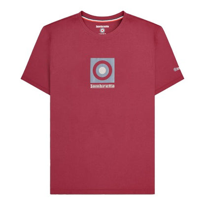 Front - Lambretta Mens Box Logo T-Shirt