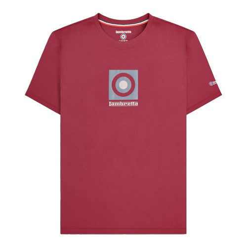Front - Lambretta Mens Box Logo T-Shirt