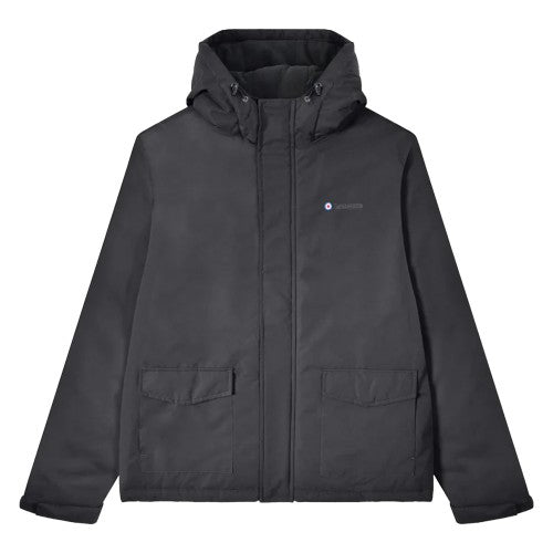 Front - Lambretta Mens AW25 Hooded Padded Jacket