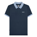 Front - Lambretta Mens Gingham Big & Tall Polo Shirt