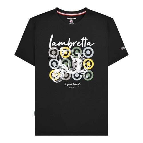 Front - Lambretta Mens Scooter Brand Big & Tall T-Shirt