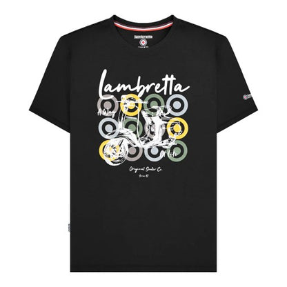 Front - Lambretta Mens Scooter Brand Big & Tall T-Shirt
