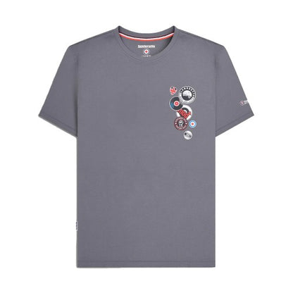 Front - Lambretta Mens Badge Big & Tall T-Shirt