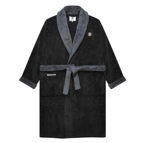 Front - Lambretta Mens Luxury AW25 Dressing Gown