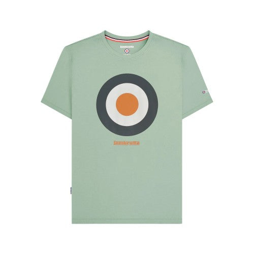 Front - Lambretta Mens Target Cotton T-Shirt