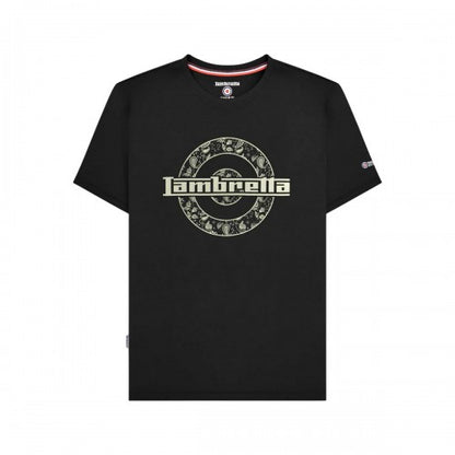 Front - Lambretta Mens Paisley Target T-Shirt
