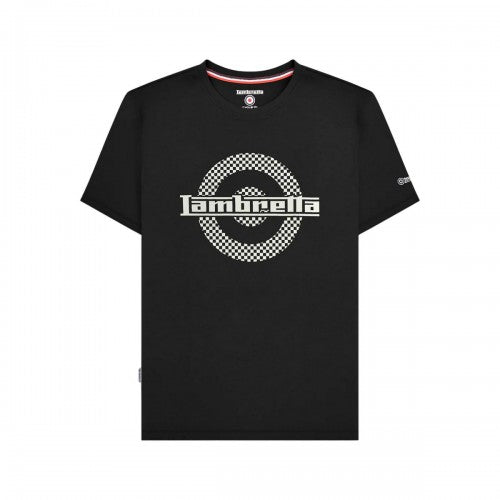 Front - Lambretta Mens Target Two Tone T-Shirt