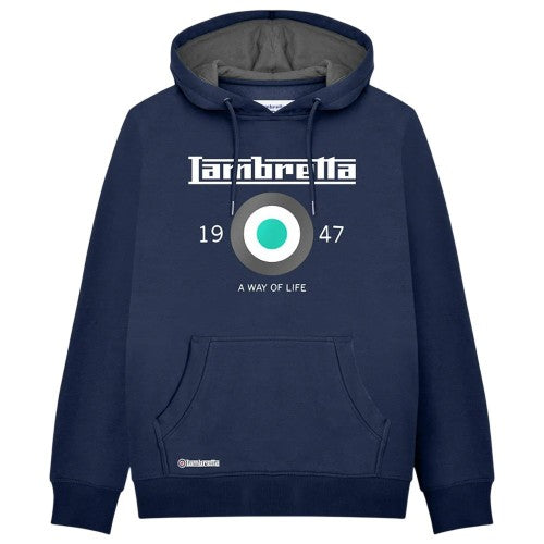 Front - Lambretta Mens Target Hoodie