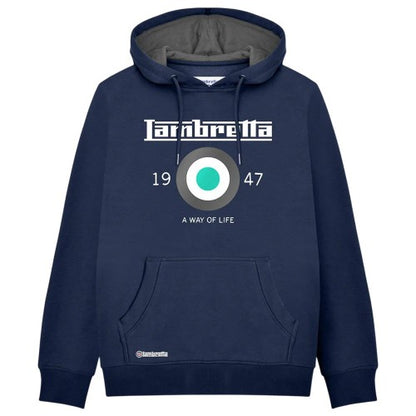 Front - Lambretta Mens Target Hoodie