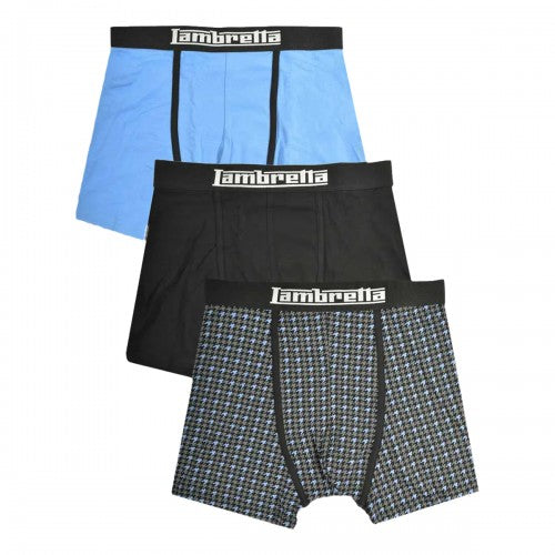 Front - Lambretta Mens Boxer Shorts (Pack of 3)