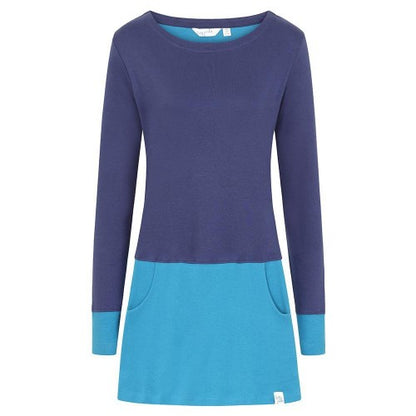 Front - Lazy Jacks Womens/Ladies Colour Block Long Tunic Top