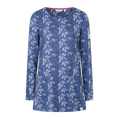 Front - Lazy Jacks Womens/Ladies Leaves Tunic Top