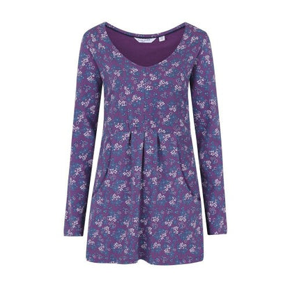 Front - Lazy Jacks Womens/Ladies Floral Tunic Top