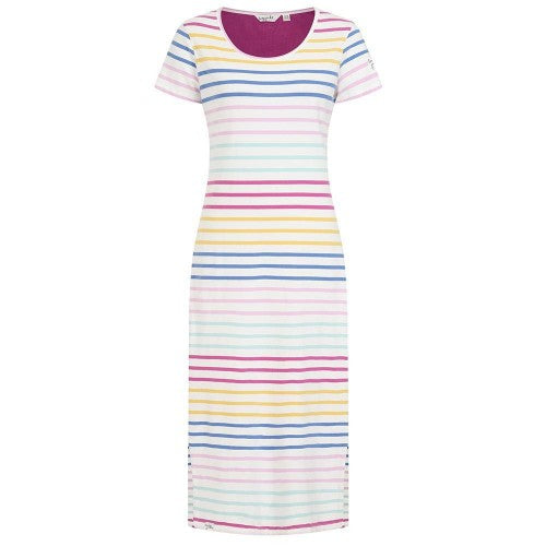 Front - Lazy Jacks Womens/Ladies Long T-Shirt Dress