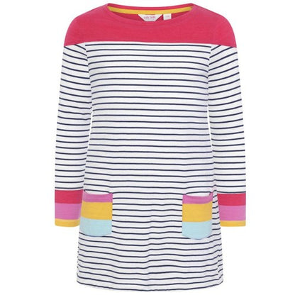 Front - Lazy Jacks Girls Long-Sleeved T-Shirt Dress