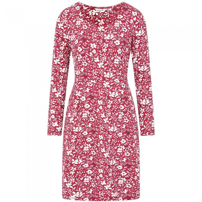 Front - Lazy Jacks Womens/Ladies Petal Long-Sleeved Dress