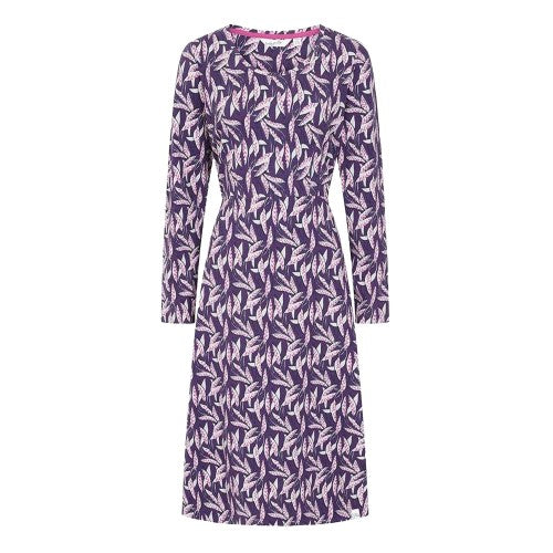 Front - Lazy Jacks Womens/Ladies Barley Long-Sleeved Midi Dress