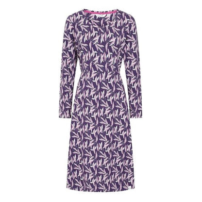 Front - Lazy Jacks Womens/Ladies Barley Long-Sleeved Midi Dress