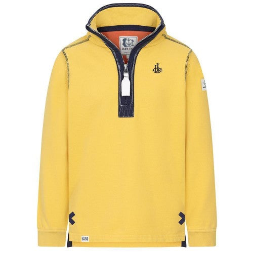 Front - Lazy Jacks Boys Quarter Zip Sweatshirt