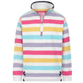 Front - Lazy Jacks Childrens/Kids Striped Quarter Zip Sweatshirt
