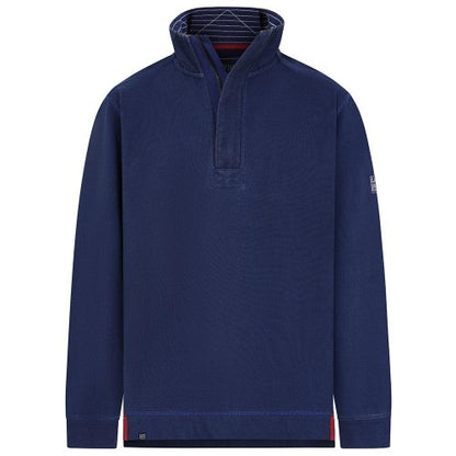 Front - Lazy Jacks Mens Pique Quarter Zip Sweatshirt