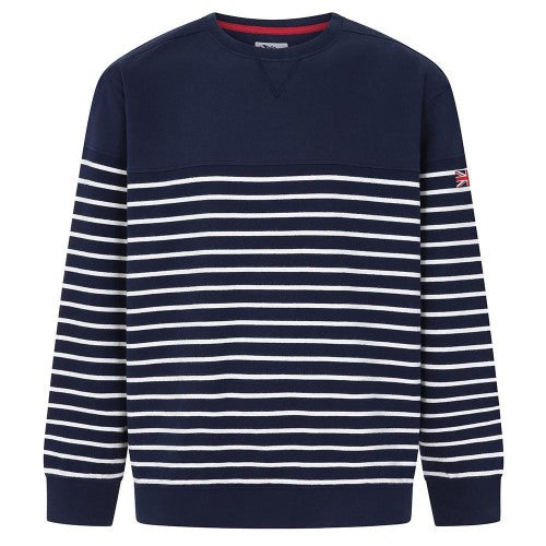 Front - Lazy Jacks Womens/Ladies Striped Sweatshirt