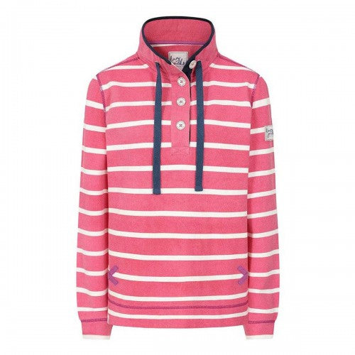 Front - Lazy Jacks Womens/Ladies Striped Pique Sweatshirt