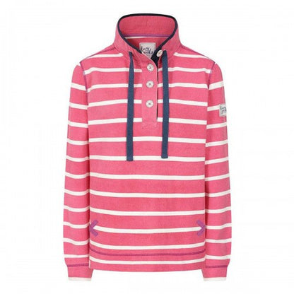 Front - Lazy Jacks Womens/Ladies Striped Pique Sweatshirt