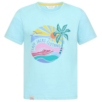 Front - Lazy Jacks Girls Printed Cotton T-Shirt