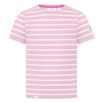 Front - Lazy Jacks Girls Breton Short-Sleeved T-Shirt
