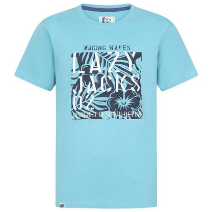 Front - Lazy Jacks Mens Printed Cotton T-Shirt