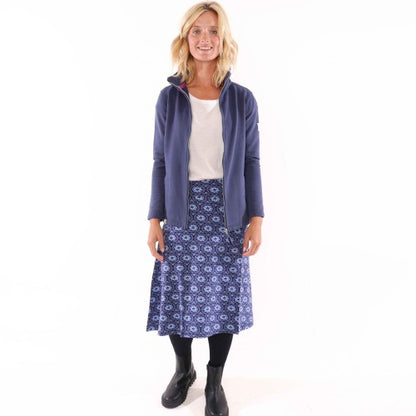 Front - Lazy Jacks Womens/Ladies Circle Jersey Midi Skirt