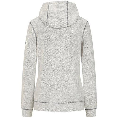 Grey Marl - Side - Lazy Jacks Womens-Ladies Textured Full Zip Hoodie