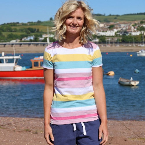Front - Lazy Jacks Womens/Ladies Breton Top